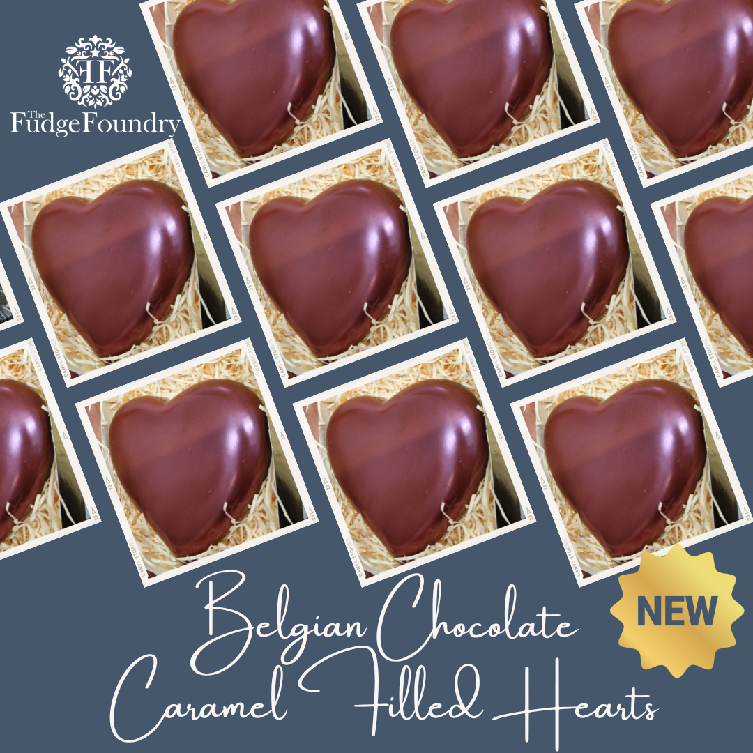 Belgian Milk Chocolate Caramel-Filled Heart – With Luxurious Shimmer 💖✨