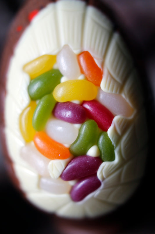 NEW!! Belgian Chocolate - Jelly Beans Inclusion Easter Egg.. Limited Availability