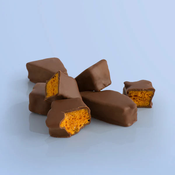 NEW !!   Belgian Milk Chocolate Covered Honeycomb -  (130g bag)