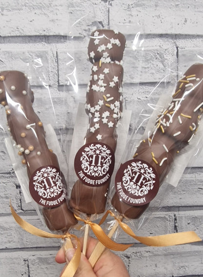 Belgian Chocolate Fudge Mallow Sticks