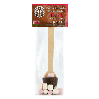 BELGIAN (DARK ) CHOCOLATE - HOT CHOCOLATE STIRRER with Mini Marshmallows