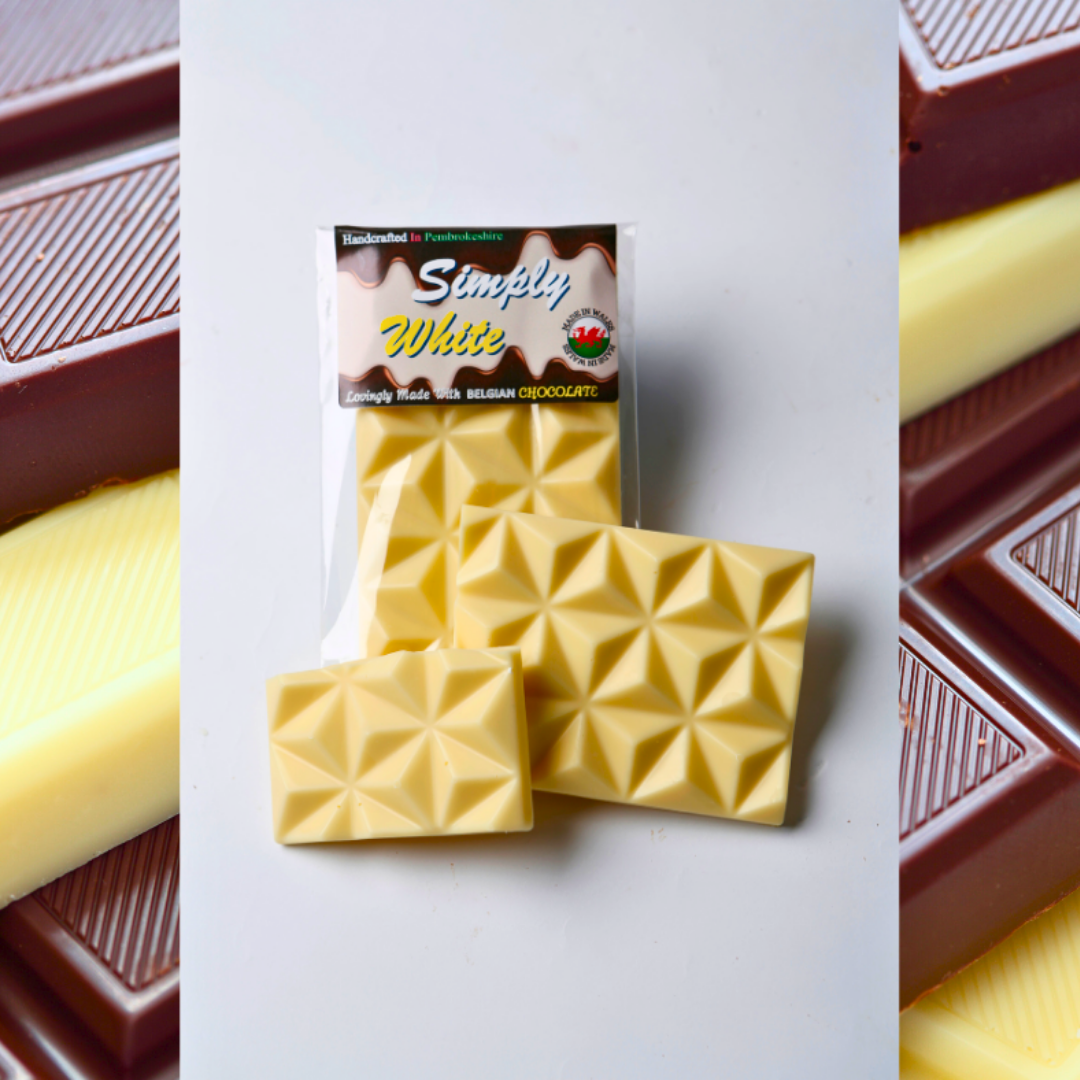 *SIMPLY* BELGIAN WHITE CHOCOLATE BAR - SPECIAL OFFER-  10% off (when you purchase ANY 5 BARS FROM OUR *SIMPLY BAR RANGE*) NO CODE NEEDED